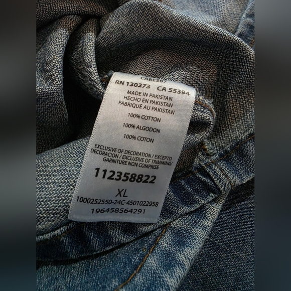 STAUD Wrangler Women's Western Blue Denim Light Wash Overall Mini Dress Size XL - Picture 8 of 9